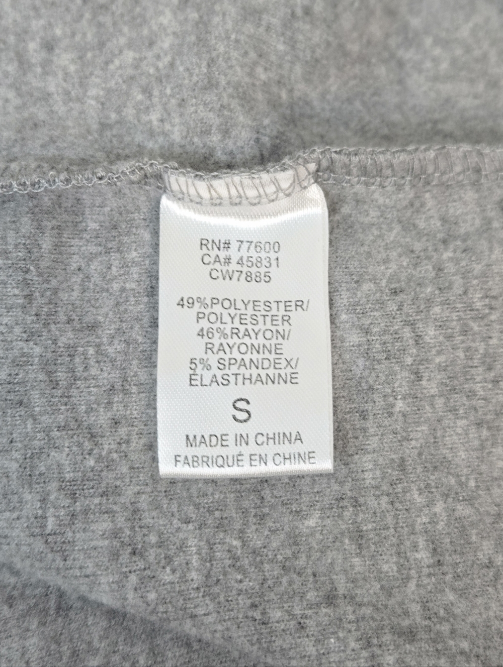 Chaser Women's Gray Palm Tree Print Cropped Hoodie, Size S ~ EUC - Picture 7 of 8